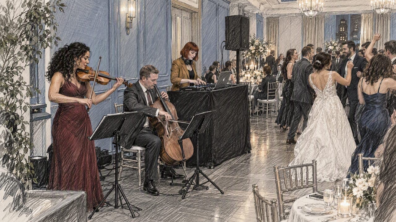 Strings and DJ at Your Wedding: How to Combine Both