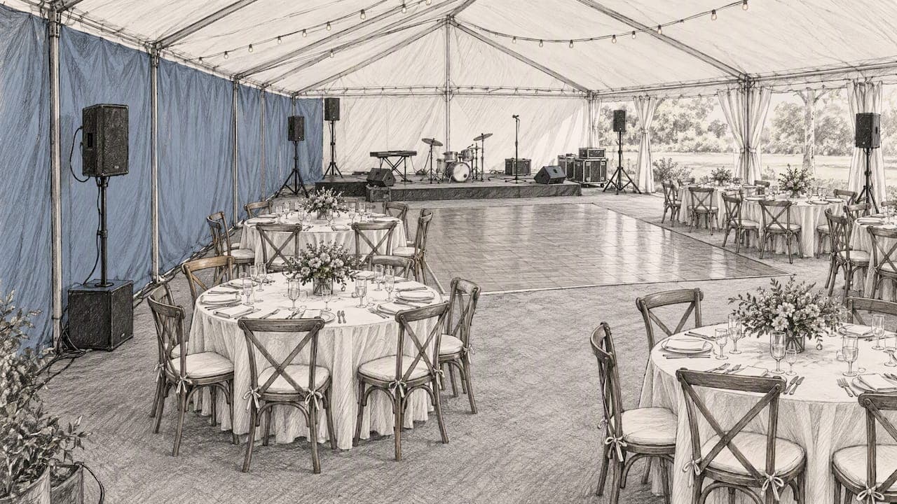 Tented Wedding Music: Plan Sound for Every Part
